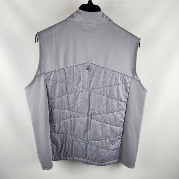 SOLD OUT Peter Millar Vest Mens XL Gray Fuse Hybrid Vest MF24EZ11A - Picture 2 of 10